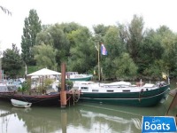 Barge,Aak Living ship with mooring