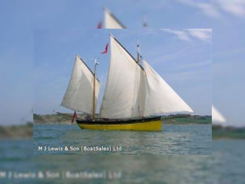  Lugger.Wooden Cornish Lugger.Traditional Sailing
