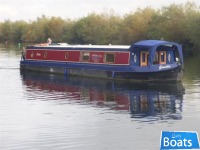 Wide Beam Narrowboat60 x 12 by Elton Moss