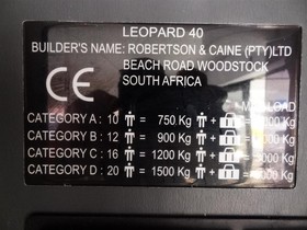 2020 Robertson And Caine Leopard 40 на продажу