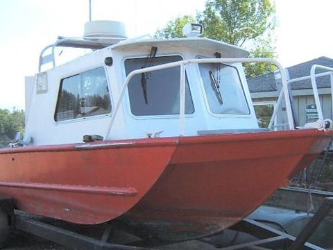  Erwin Fisher Boats 1978 24' X 8' Welded Aluminum Work Boat
