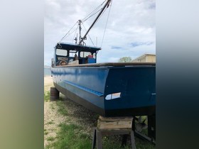 1982 Commercial Boats 36' X 10' Steel Trapnet Fishing Vessel. Nets And License