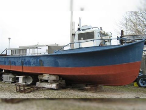  1948 40' X 10' X 3' Steel Trap Net Fishing Boat Canadian Built Trap Net Boat