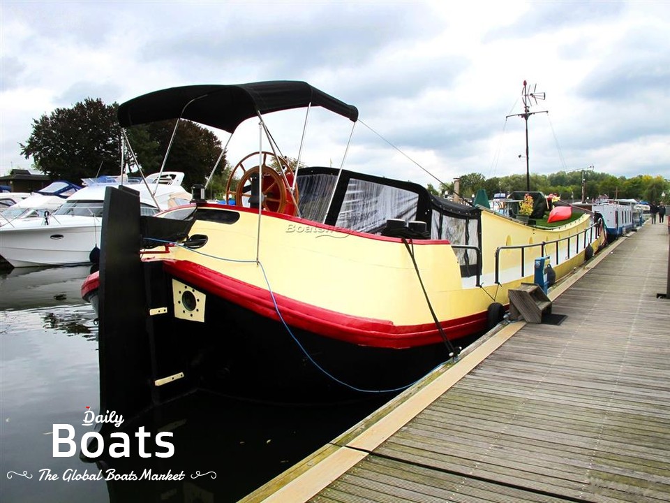 1898 Houseboat Dutch Barge 23M With London Mooring for sale. View price