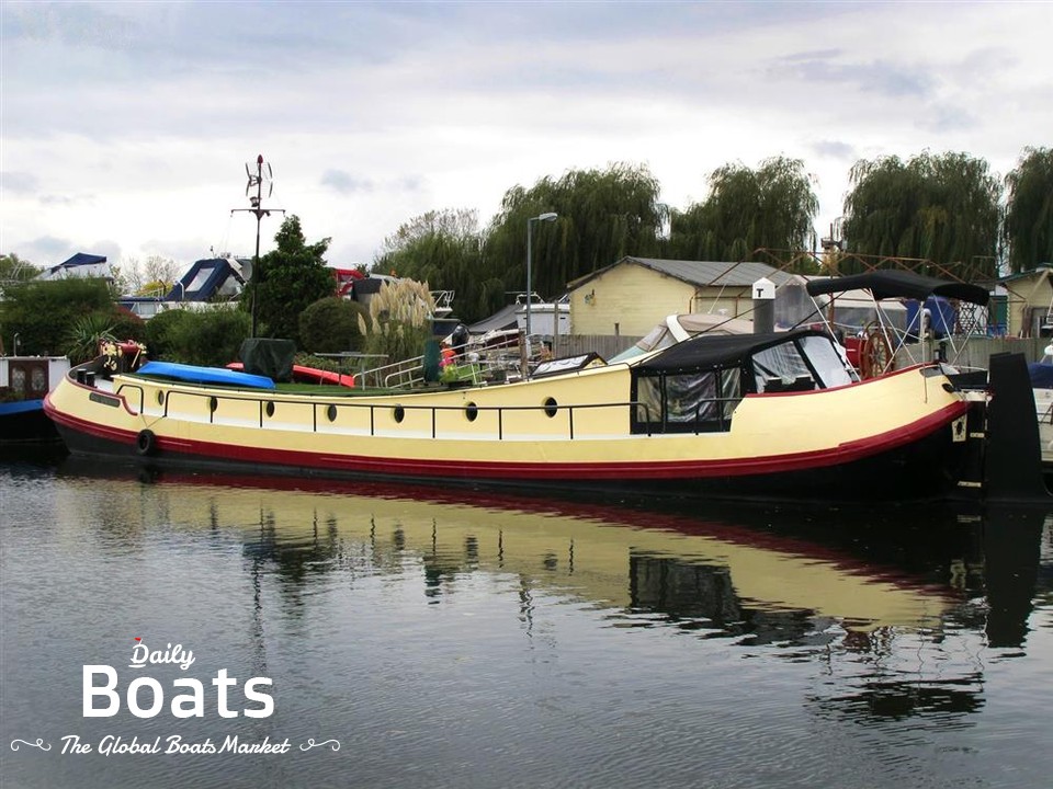1898 Houseboat Dutch Barge 23M With London Mooring for sale. View price