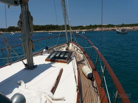 Marchesan Motorsailer Visible Boat In Southern Sardinia