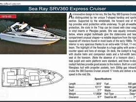 1980 Sea Ray Srv 360 Express Cruiser на продажу