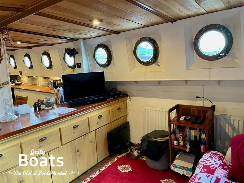 1947 Dutch Barge Converted Bunker Boat (Original Shell62) for sale