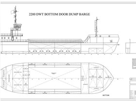  2200Dwt Bottom Door Hopper Barge