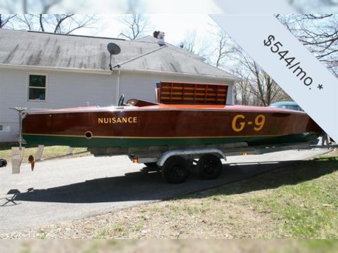 Custom 26 Gold Cup Race Boat