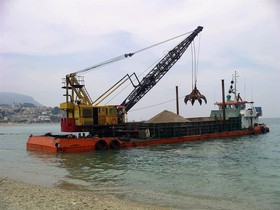 Commercial Boats Self Propelled Crane Barge