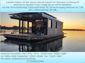  Solar-Hausboot Autark Elektroantrieb.