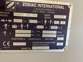 2011 Zodiac Cadet 285 Fr