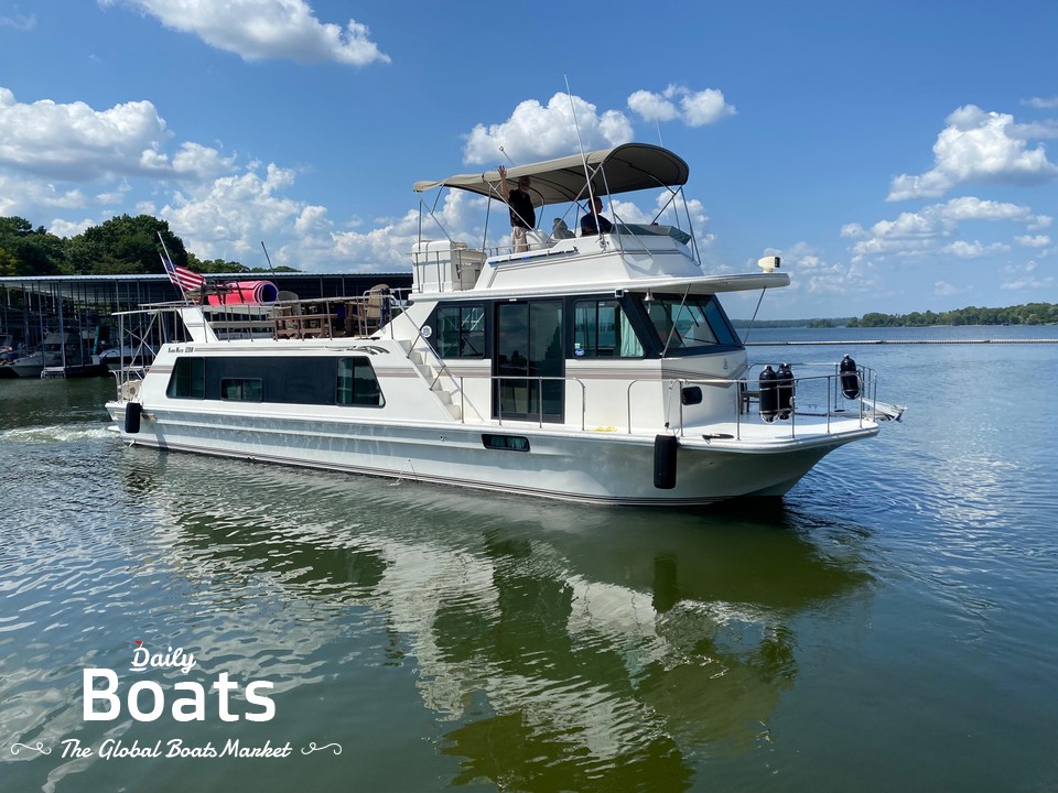 2002 Harbor Master 52 Pilot House Wide Body River Yacht for sale. View