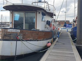 1970 Houseboat 65 Ft Liveaboard Converted Wooden Trawler satın almak