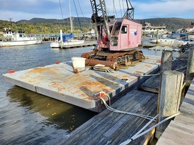 1990 Commercial Boats Sectional Barge W/ Crane for sale