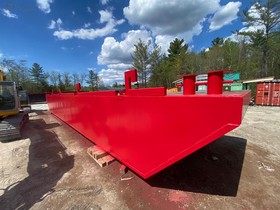 Купить 2022 New Build Steel Sectional Barges With Spuds And Hydraulic Ramps