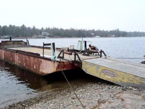  1965 55' X 16' X 5' Steel Deck Barge Rebuilt In 2000