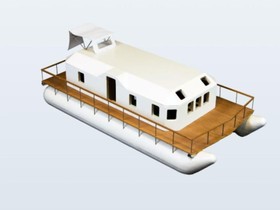  Husbåd Motorkatamaran Bygget Som Helårsb