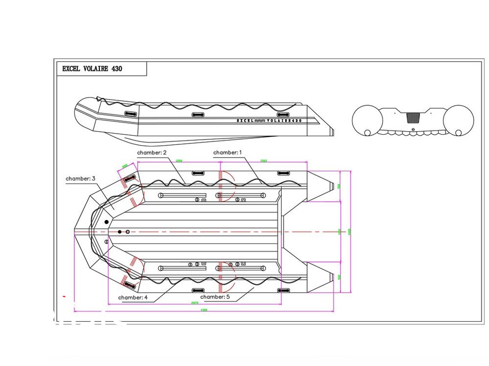 2021 Excel Inflatable Boats Volaire 430 for sale. View price, photos ...