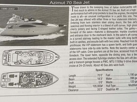 Acheter 2000 Azimut 70 Sea-Jet