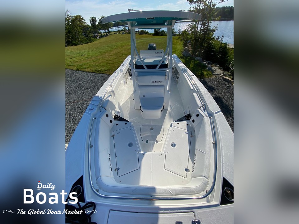 Bâche De Protection Blackfin 242 CC Avec T-Top - Housse Bateau 24,5 Pieds, Polyester Marine, Noir