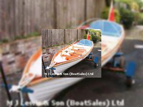  16Ft Double Rowing Skiff.Grp.Simulated Clinker